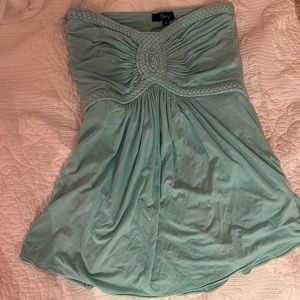 Strapless Top Mint Color 💚💙